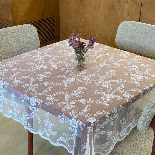 رومیزی توری 6نفره