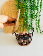 سبد بلوط دایره درب چوبی - تصویر 2