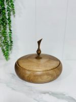 آجیل خوری درب دار چوب گردو - تصویر 2