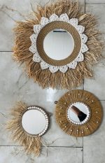 دیوارکوب حصیری رافیا - تصویر 2