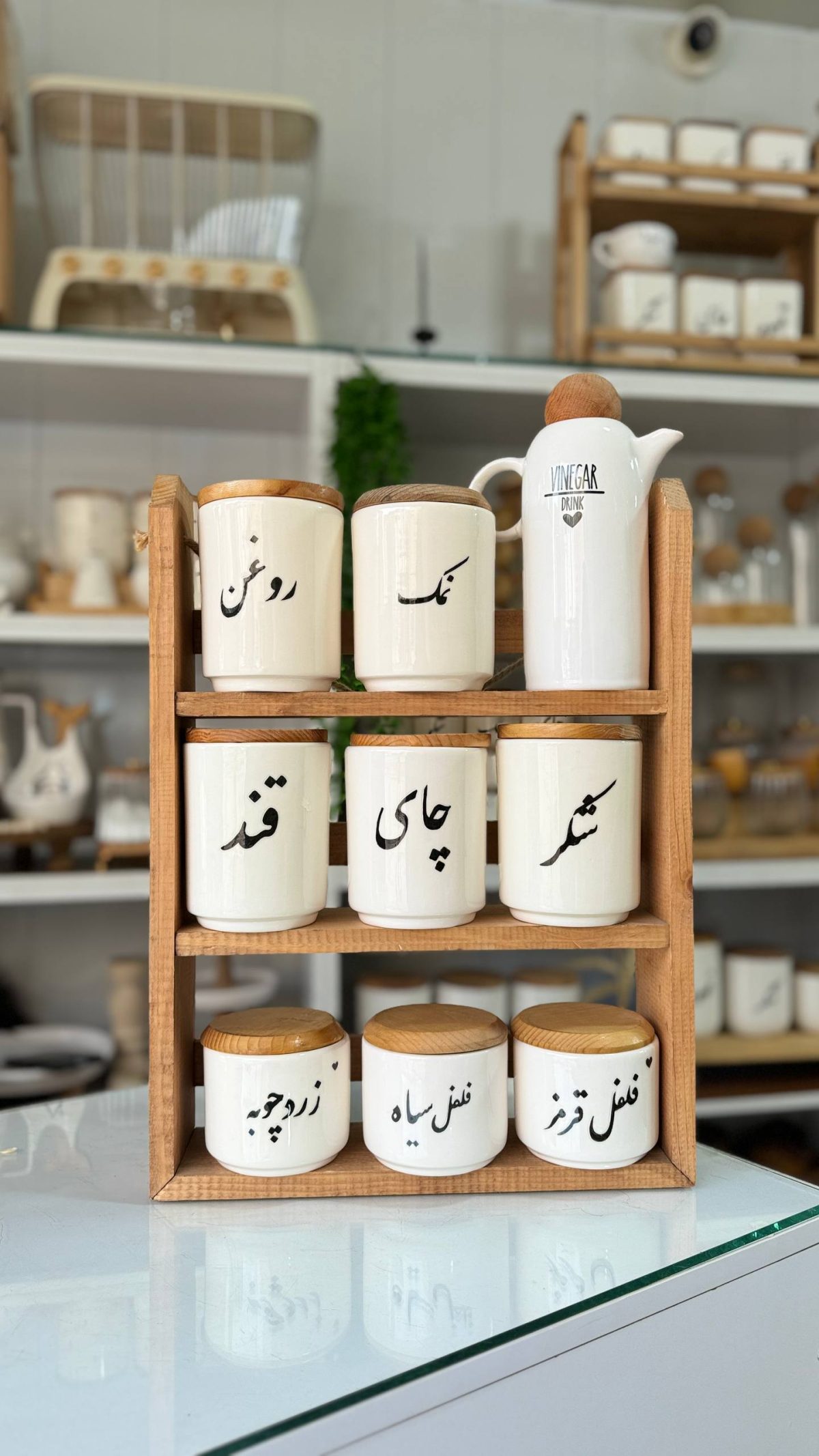 استند چوبی ۳طبقه - تصویر 2