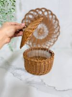 سبد درب دار حصیری - تصویر 2